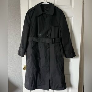 Classic Women's Black Trench Coat